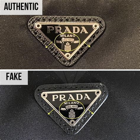 how to spot a fake prada bag vs real|prada dust bag authentic.